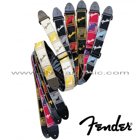 Fender (099-0681-000) Monogrammed Guitar Strap 2"