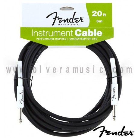 Fender (099-0820-048) Cable para Instrumento Serie Performance 20ft. (6m).