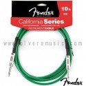 FENDER California Series Instrument Cable Green 10ft (3m)