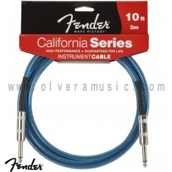 FENDER California Series Instrument Cable Blue 10ft (3m).