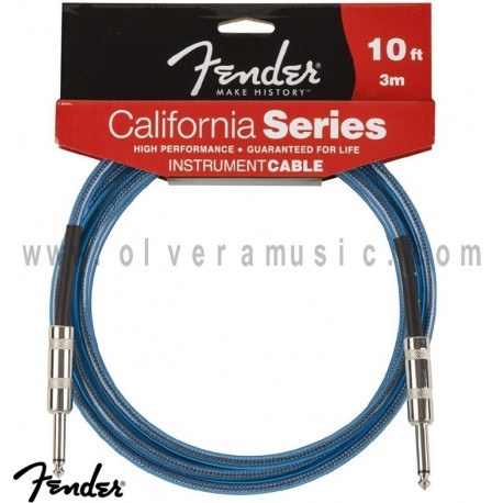Fender (099-0510-002) California Instrument Cable Blue 10ft (3m).