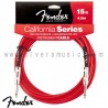 FENDER California Series Instrument Cable Red 15ft (4.5m).
