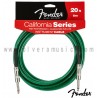 FENDER California Series Instrument Cable Green 20ft (6m)