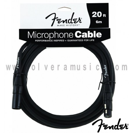 Fender (099-0820-013) Cable para Microfono 20ft. (6m).