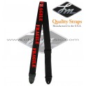 LM PRODUCTS "Fragile" Silk-Screen Guitar Strap