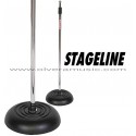 Stageline (MS603C) Round Base Weighted Mic Stand - Chrome