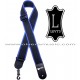 LEVY'S Polypropylene Guitar Strap - Black/Blue