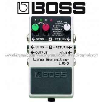 BOSS Line Selector/Power Supply Pedal de Efectos para Guitarra