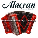 ALACRAN Button Accordion 3112 - Pearl Red