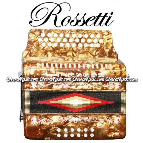 ROSSETTI Button Accordion - Gold Color