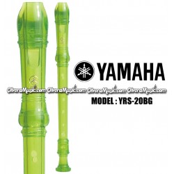 YAMAHA Flauta Soprano de Plastico (Recorder) Modelo Estudiante - Verde Transparente