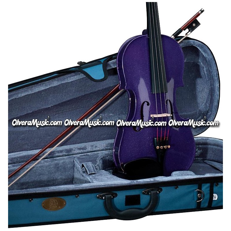 føderation spurv Forstyrret STENTOR "Harlequin Series" Student Model Violin - Deep Purple - Olvera Music