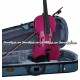 STENTOR "Harlequin Series" Student Model Violin Outfit - Raspberry Pink