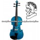 STENTOR Violin Outfit "Serie Harlequin" Modelo Estudiante - Azul Atlanta