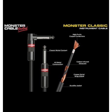 MONSTER Classic Cable Para Instrumento - 12ft.