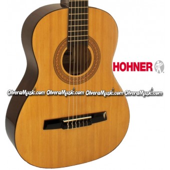 HOHNER Student 3/4 Size Classical Acoustic Guitar - Natural Gloss Finish